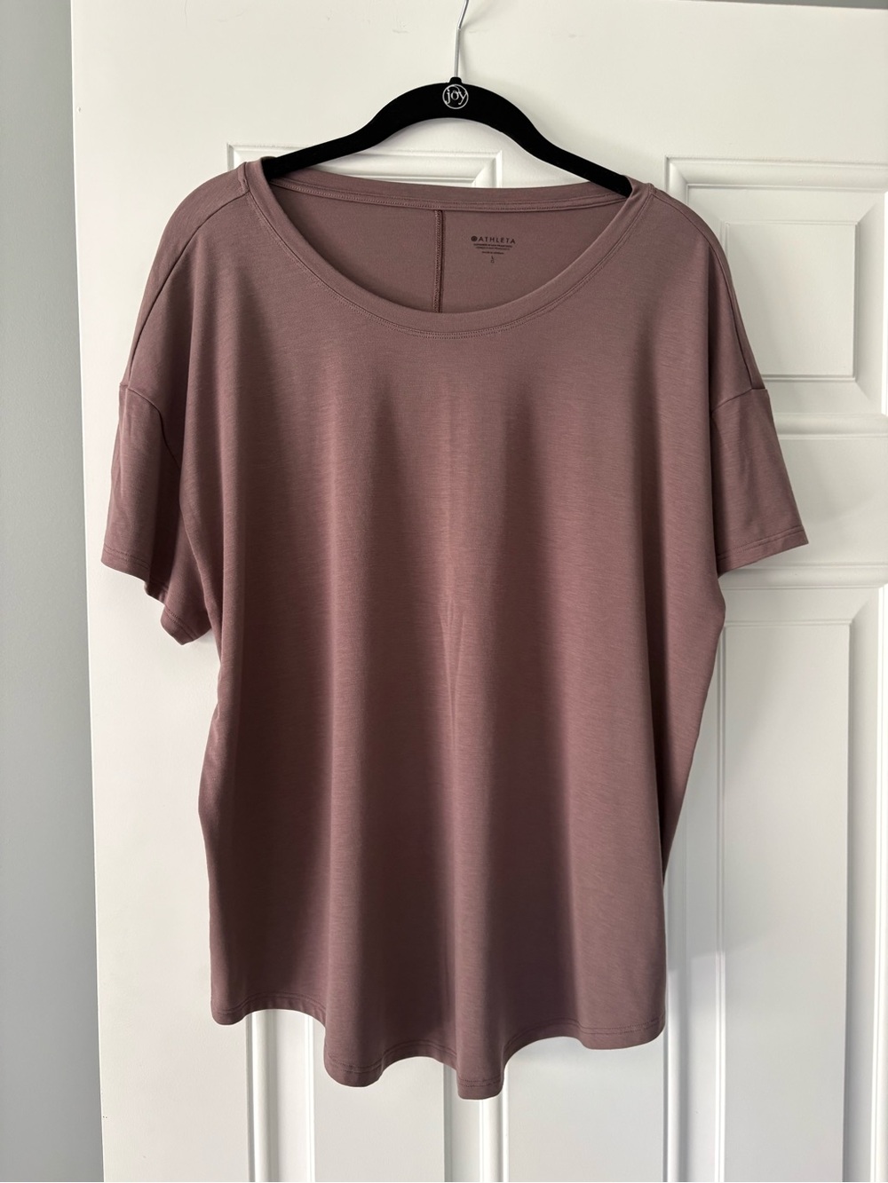 Athleta Relaxed Scoop Neck Tee - Driftwood